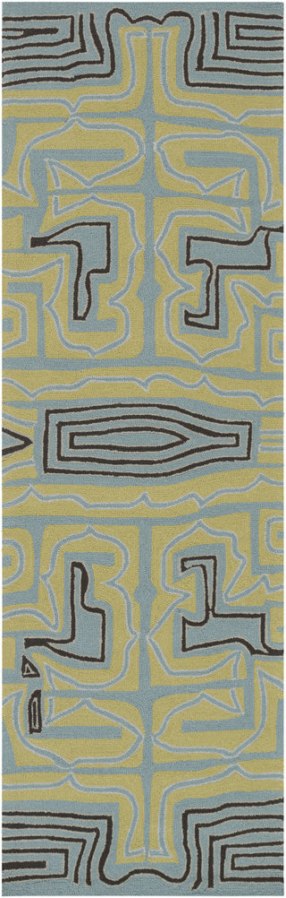 Surya Labyrinth LBR-1013 Slate Area Rug by Julie Cohn 2'6'' x 8' Runner