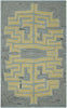Surya Labyrinth LBR-1013 Slate Area Rug by Julie Cohn 5' x 8'