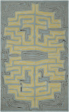 Surya Labyrinth LBR-1013 Slate Area Rug by Julie Cohn 5' x 8'