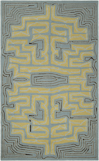 Surya Labyrinth LBR-1013 Slate Area Rug by Julie Cohn 5' x 8'