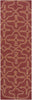 Surya Labyrinth LBR-1014 Burgundy Area Rug by Julie Cohn 2'6'' x 8' Runner