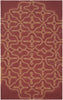 Surya Labyrinth LBR-1014 Burgundy Area Rug by Julie Cohn 5' x 8'