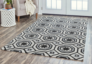 Rizzy Arden Loft-Lisbon Corner LC9428 Light Gray Area Rug  Feature