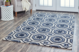 Rizzy Arden Loft-Lisbon Corner LC9429 Light Gray Area Rug  Feature