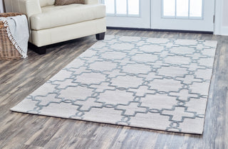 Rizzy Arden Loft-Lisbon Corner LC9435 Light Gray Area Rug  Feature