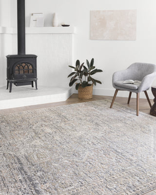 Loloi II Lucia LUC-01 Grey/Sunset Area Rug Room Scene Featured