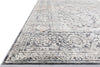 Loloi II Lucia LUC-03 Steel/Ivory Area Rug Corner