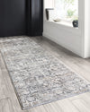 Loloi II Lucia LUC-03 Steel/Ivory Area Rug Room Scene 2