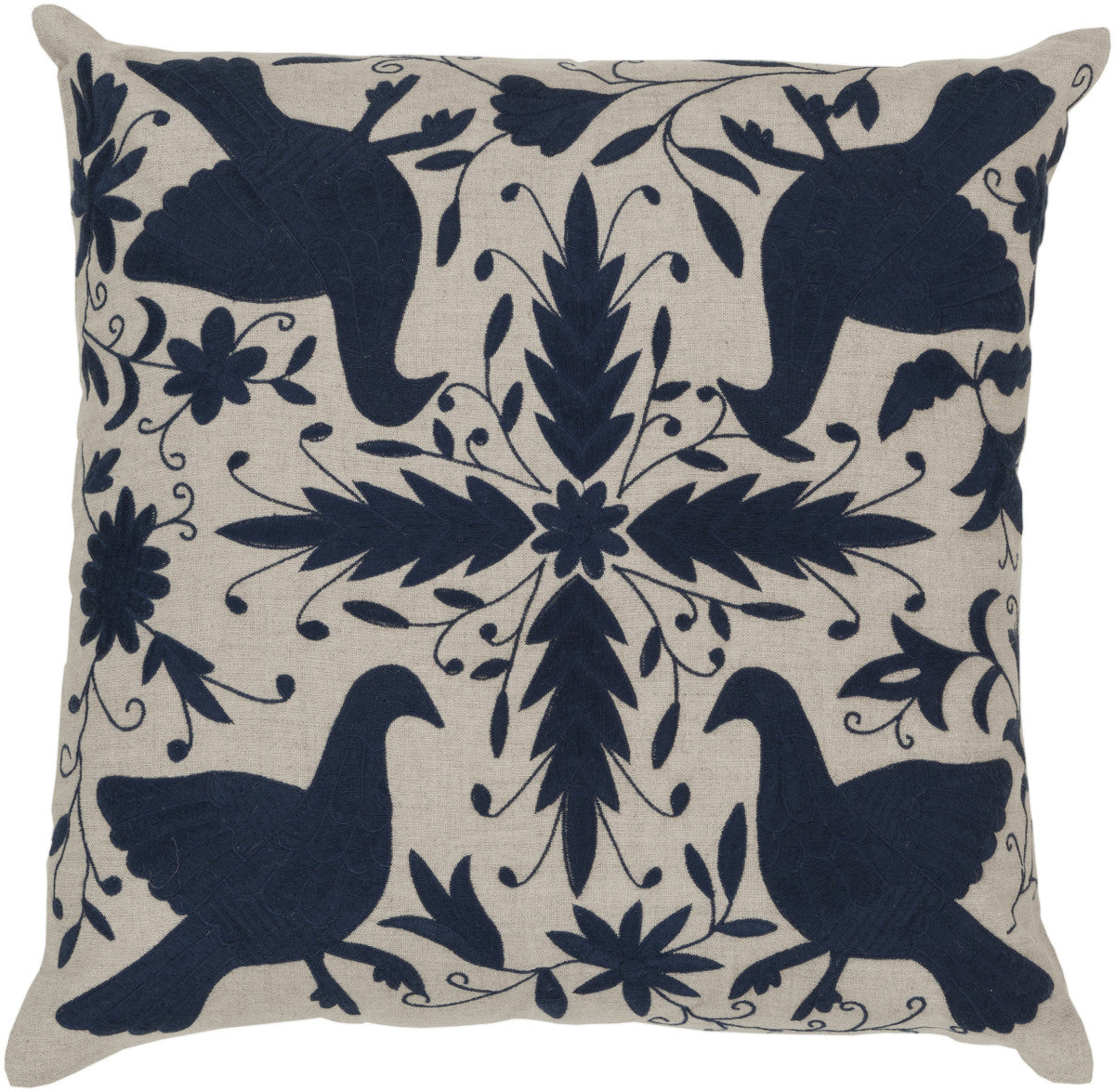 Surya Otomi Delicate Doves LD-020 Pillow by Beth Lacefield