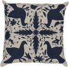 Surya Otomi Delicate Doves LD-020 Pillow by Beth Lacefield 20 X 20 X 5 Poly filled