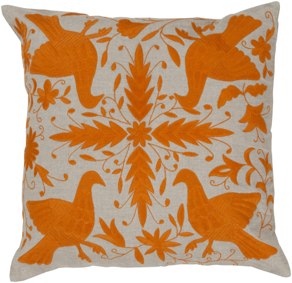 Surya Otomi Delicate Doves LD-023 Pillow by Beth Lacefield 22 X 22 X 5 Poly filled