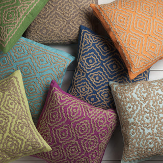 Surya Atlas Multi-Dimensional Diamond LD-025 Pillow by Beth Lacefield 