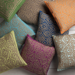 Surya Atlas Multi-Dimensional Diamond LD-025 Pillow by Beth Lacefield 