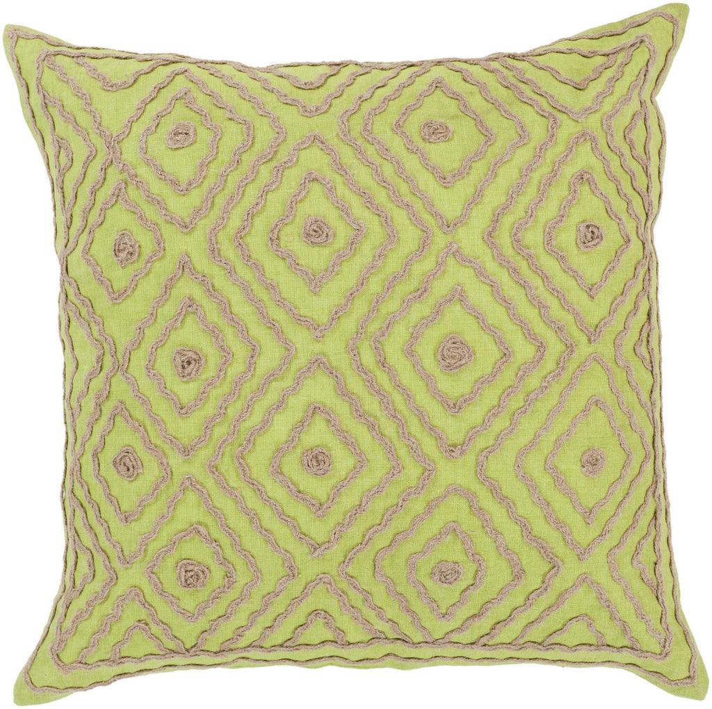 Surya Atlas Multi-Dimensional Diamond LD-031 Pillow by Beth Lacefield 18 X 18 X 4 Poly filled