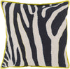 Surya Zebra Color Me Wild LD-042 Pillow by Beth Lacefield 18 X 18 X 4 Poly filled