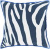 Surya Zebra Color Me Wild LD-043 Pillow by Beth Lacefield 22 X 22 X 5 Down filled