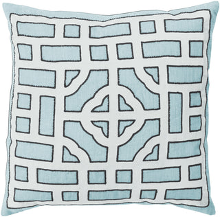 Surya Chinese Gate Looking Glass LD-047 Pillow by Beth Lacefield