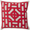 Surya Chinese Gate Looking Glass LD-049 Pillow by Beth Lacefield 22 X 22 X 5 Poly filled