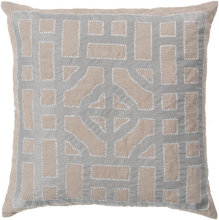 Surya Chinese Gate Looking Glass LD-050 Pillow by Beth Lacefield 22 X 22 X 5 Poly filled