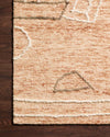 Loloi Leela LEE-05 Terracotta / Natural Area Rug by Justina Blakeney Corner On Wood