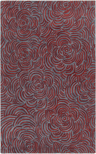 Chandra Leia LEI-42203 Red/Grey Area Rug main image