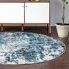 Unique Loom Leipzig T-LPZG4 Multi Area Rug Round Lifestyle Image