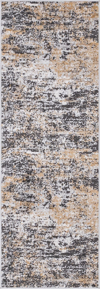 Unique Loom Leipzig T-LPZG5 Beige Area Rug Runner Top-down Image