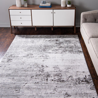 Unique Loom Leipzig T-LPZG5 Gray Area Rug Rectangle Lifestyle Image