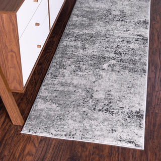 Unique Loom Leipzig T-LPZG5 Gray Area Rug Runner Lifestyle Image