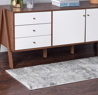 Unique Loom Leipzig T-LPZG5 Gray Area Rug Runner Lifestyle Image