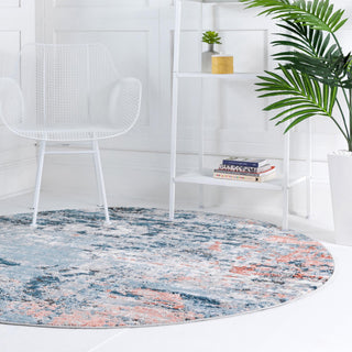 Unique Loom Leipzig T-LPZG5 Multi Area Rug Round Lifestyle Image