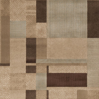 Surya Lenoir LEN-2410 Mocha Machine Loomed Area Rug Sample Swatch