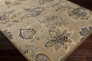 Surya Lenoir LEN-2453 Taupe Machine Loomed Area Rug Corner Shot