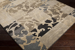 Surya Lenoir LEN-2457 Beige Machine Loomed Area Rug Corner Shot