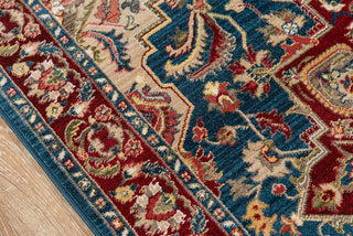 Momeni Lenox LE-01 Blue Area Rug Close up