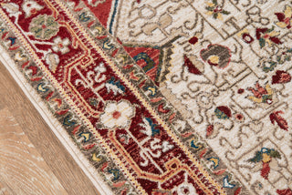 Momeni Lenox LE-02 Red Area Rug Close up