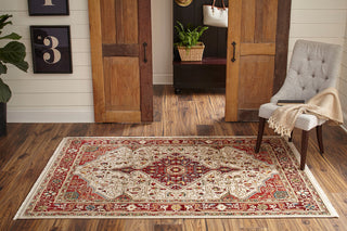 Momeni Lenox LE-02 Red Area Rug Room Image Feature