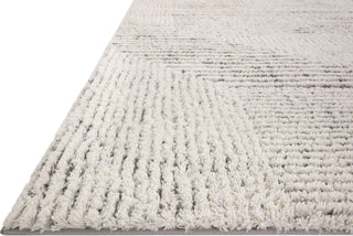 Loloi Levitt Shag LEV-02 Ivory/Grey Area Rug Corner Image