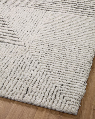 Loloi Levitt Shag LEV-02 Ivory/Grey Area Rug Angle Image