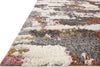 Loloi Levitt Shag LEV-04 Grey/Multi Area Rug Corner Image