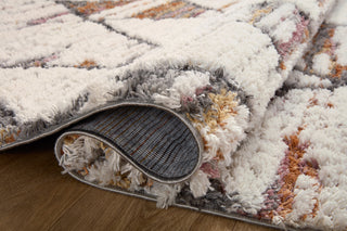 Loloi Levitt Shag LEV-05 Ivory/Fiesta Area Rug Pile Image