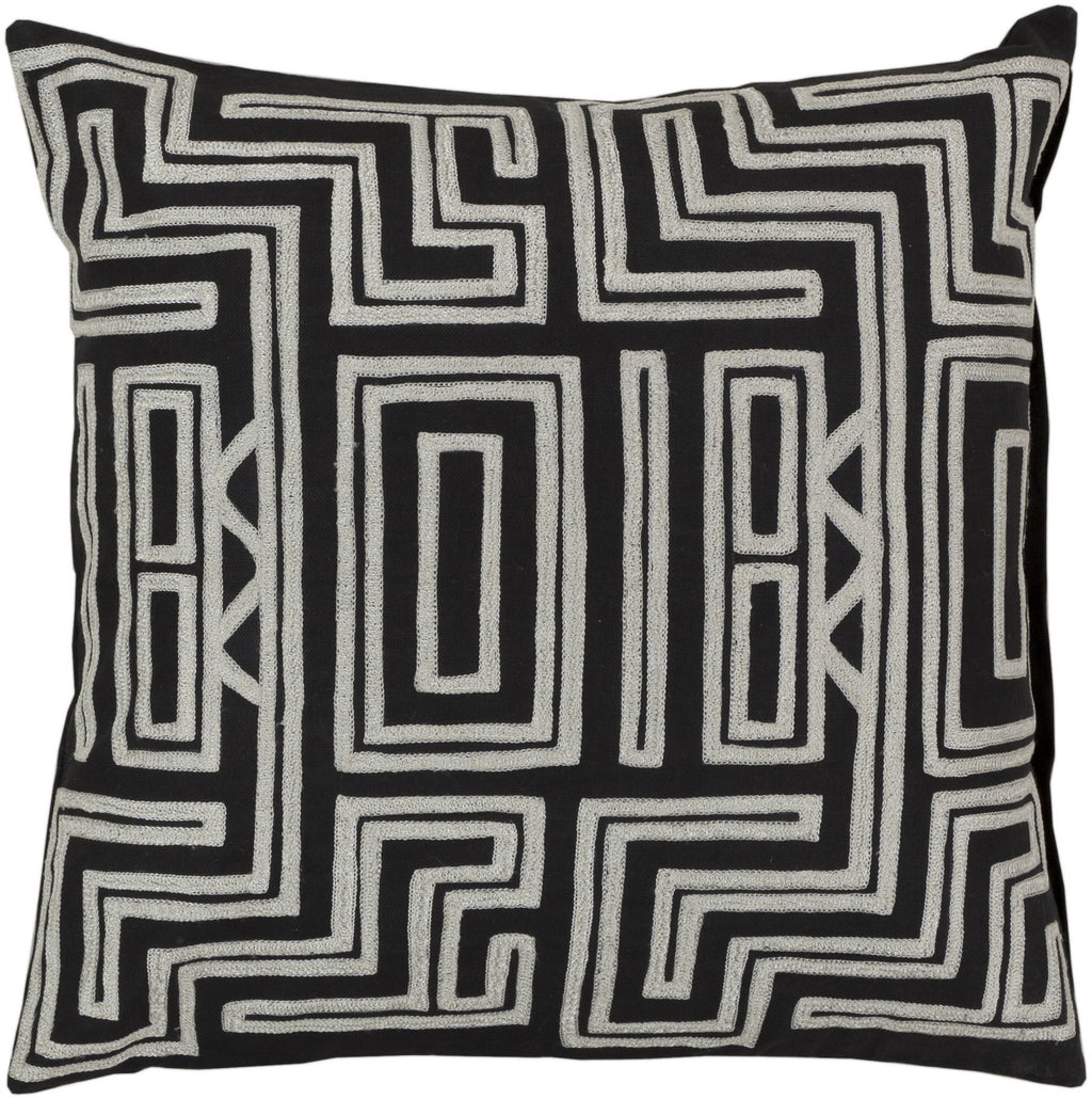 Surya Kuba Mesmerizing Maze LG-560 Pillow 22 X 22 X 5 Poly filled