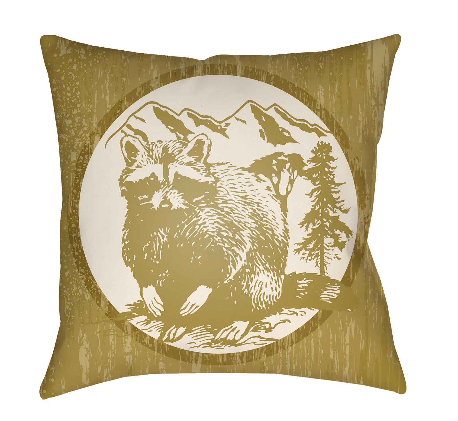 Artistic Weavers Lodge Cabin Raccoon Ridge Mustard/Beige main image