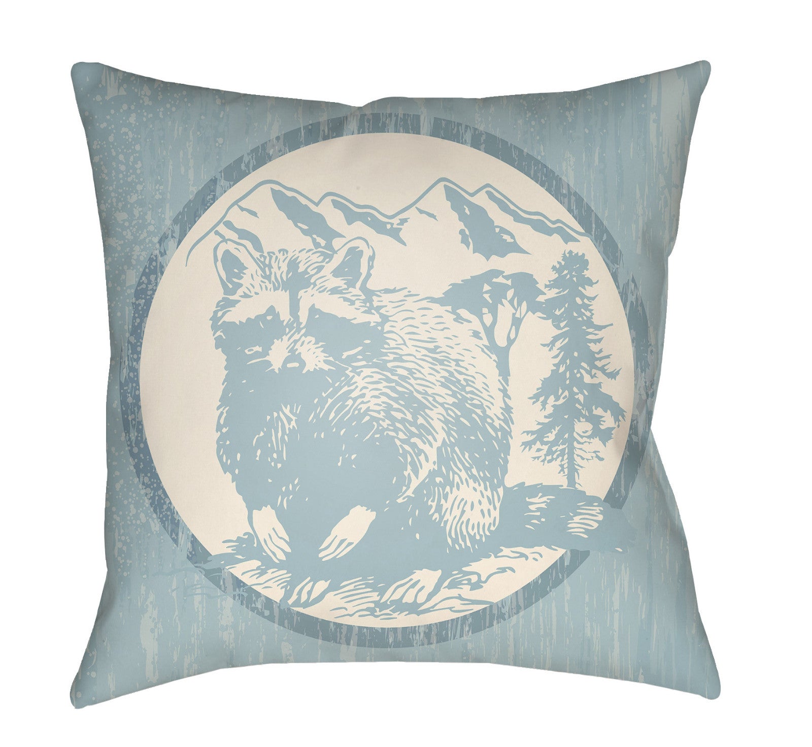 Artistic Weavers Lodge Cabin Raccoon Ridge Light Blue/Beige main image