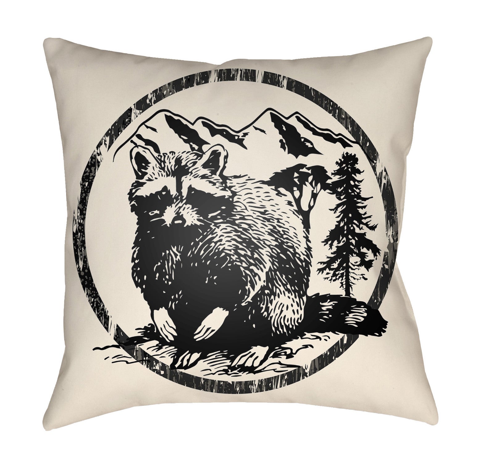 Artistic Weavers Lodge Cabin Raccoon Ridge Onyx Black/Beige main image