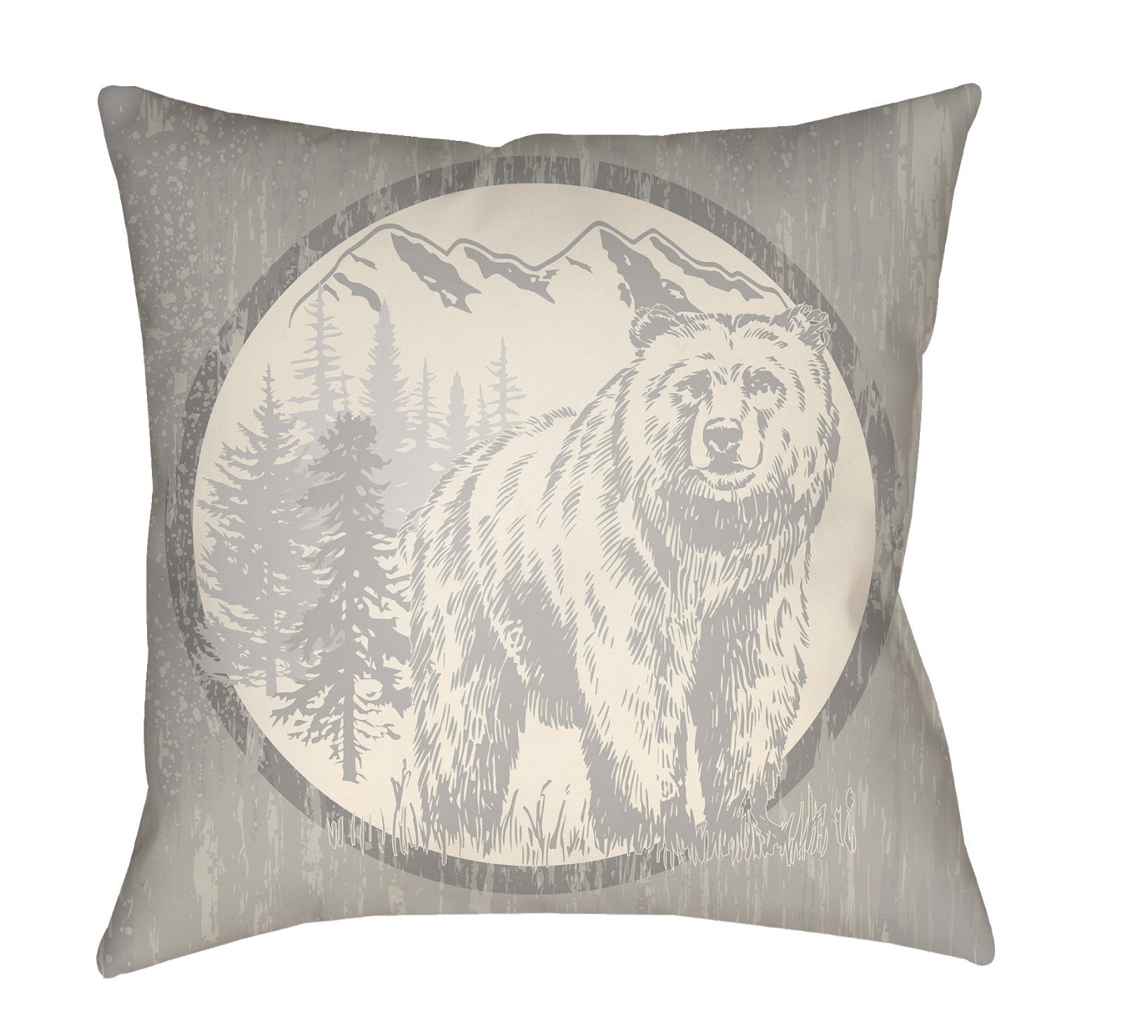 Artistic Weavers Lodge Cabin Bear Light Gray/Beige main image