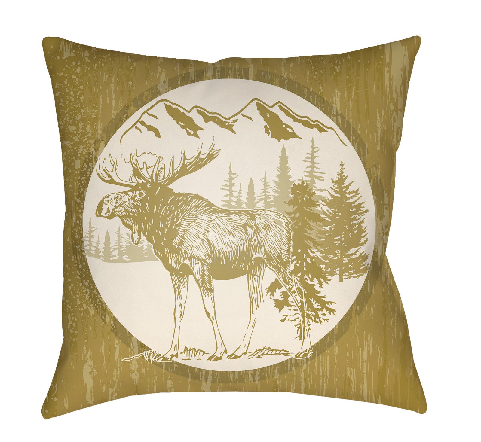 Artistic Weavers Lodge Cabin Moose Mustard/Beige main image