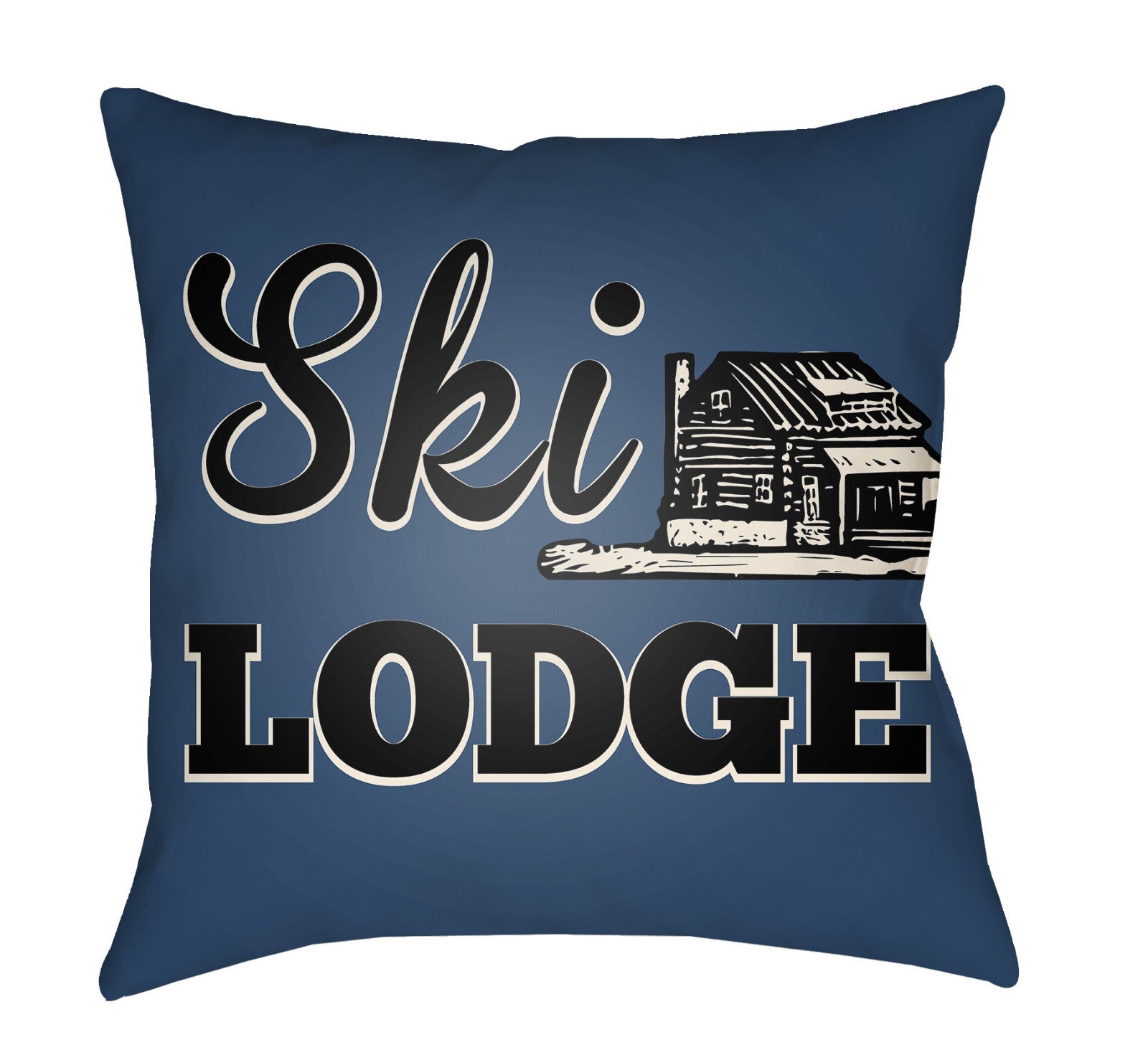 Artistic Weavers Lodge Cabin Ski Navy Blue/Beige main image