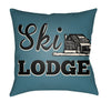 Artistic Weavers Lodge Cabin Ski Teal/Beige main image