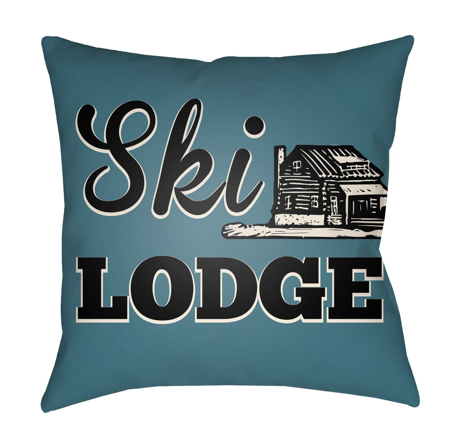 Artistic Weavers Lodge Cabin Ski Teal/Beige main image